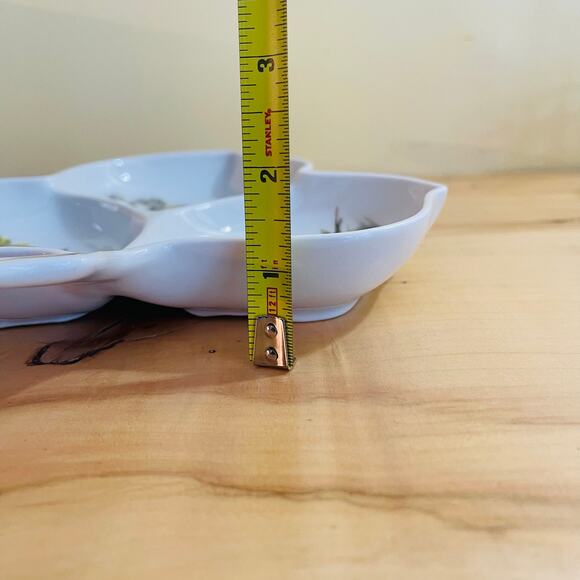 Vtg Leaf Yellow Daisy Flowers Nut Dish Candy Trinket Tray Bavaria Germany - Picture 7 of 8